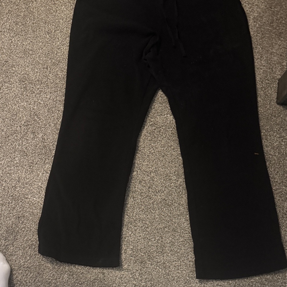 Tek Gear Fleece Black Drawstring Pants